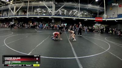 80 lbs Round 1 (8 Team) - Cooper Boland, U2 Uprising Blue vs Chase Congdon, NOVA WC