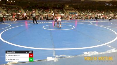 76 lbs Round Of 16 - Adison Schlotfeld, Nebraska Wrestling Academy vs Penelope Wardlaw, Small Town Wrestling