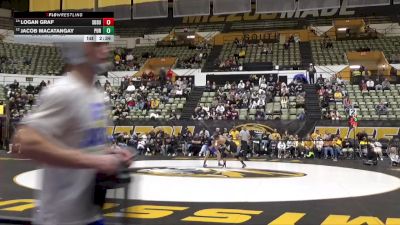125 lbs Cons. Round 2 - Logan Graf, South Dakota State vs Jacob Macatangay, Purdue