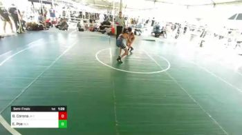 95 lbs Semifinal - Brandon Corona, Jr Trojans vs Elijah Poe, Silver Back WC