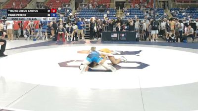 100 lbs Cons. Rd Of 16 - Naiya Delos Santos, Kentucky vs Paige Peters, California