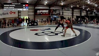 86 kg Cons. Round 4 - George Rhodes, Dragon Wrestling Club vs Caleb Campos, Eagle Training Center