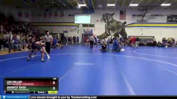 126 lbs Semifinal - Jax Miller, West Delaware, Manchester vs Derrick Bass, Assumption, Davenport