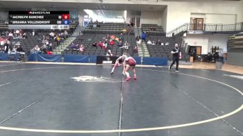 103 lbs Quarterfinal - Jackelyn Sanchez, Schreiner University vs Brianna Vollendroff, Chadron