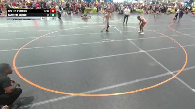 113 lbs Champ. Round 4 - Tanner Stone, Unattached vs Justin Forbes, Unattached