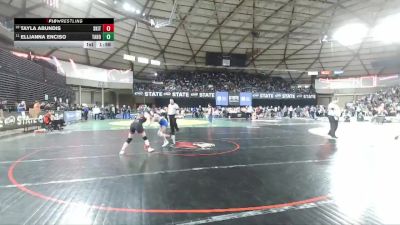 Girls 4A 120 lbs Champ. Round 1 - Ellianna Enciso, Tahoma (Girls) vs Tayla Abundis, South Kitsap (Girls)