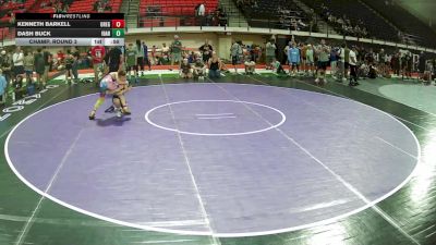 108 lbs Champ. Round 3 - Kenneth Barkell, Oregon vs Dash Buck, Idaho