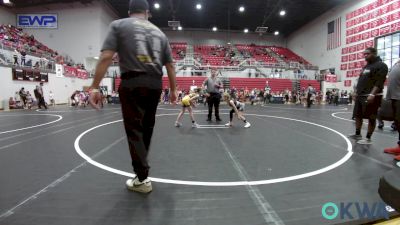 52-57 lbs Rr Rnd 1 - Emersyn Edge, Piedmont vs Emilie Lawler, Midwest City Bombers Youth Wrestling Club