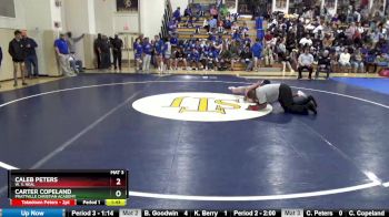 162 lbs Champ. Round 1 - Caleb Peters, W. S. Neal vs Carter Copeland, Prattville Christian Academy