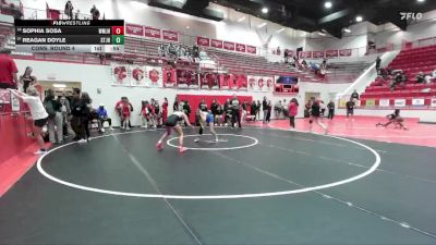 JH 126 lbs Cons. Round 4 - Sophia Sosa, Westmoore JH vs Reagan Doyle, Stillwater JH