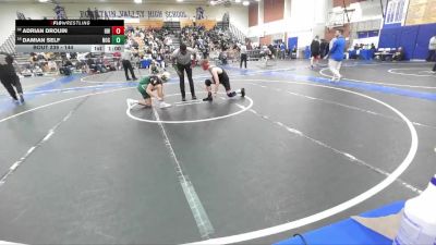 144 lbs Cons. Round 1 - Adrian Drouin, Harvard-Westlake vs Damian Self, Nogales