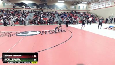 76-83 lbs Round 1 - Isabella Gonzalez, Lake Stevens Wrestling Club vs Naomi L Pedraza, SelahFlo Vikings Wrestling