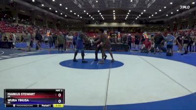 215 lbs Quarterfinal - Markus Stewart, OK vs Wura Yinusa, OK