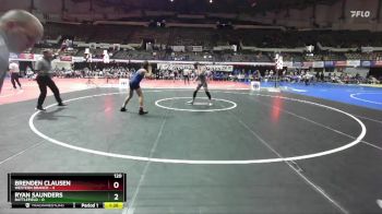 120 lbs Semis & Wb (16 Team) - Ryan Saunders, Battlefield vs Brenden Clausen, Western Branch