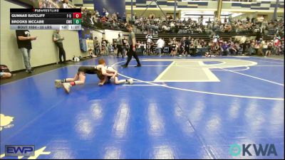 55 lbs Round Of 32 - Gunnar Ratcliff, F-5 Grappling vs Brooks Mccabe, Cowboy Wrestling Club