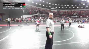 140 lbs Cons. Round 3 - Logan McDaniel, Wrestling Factory vs Carter Coplien, Reedsburg Youth Wrestling Club