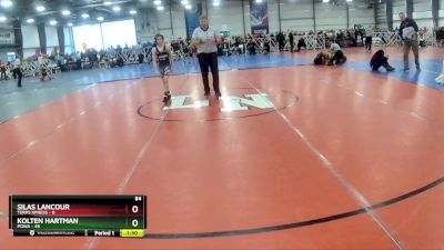 84 lbs Rd# 2 10:30am Friday - Kolten Hartman, POWA vs Silas Lancour, Terps XPress