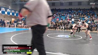 120 lbs Semis & 1st Wb (8 Team) - Hunter Woodson, Picayune High School vs Justin Whittington, Oak Grove HS