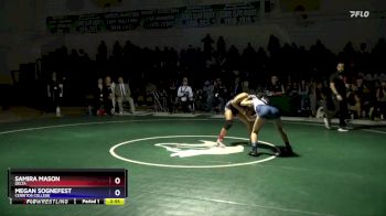 110 lbs 1st Place Match - Samira Mason, Delta vs Megan Sognefest, Cerritos College