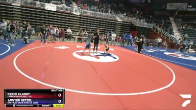 56 lbs Cons. Round 4 - Ryker Hladky, Casper Wrestling Club vs Sawyer Hetzel, Greybull Basin Athletic Club