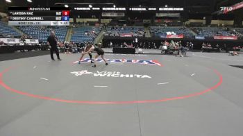 131 lbs Cons. Round 3 - Larissa Kaz, Hastings vs Destiny Campbell, Oklahoma City