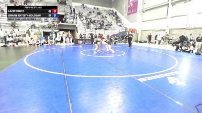 U20 Women - 57 lbs Cons. Round 4 - Lacie Knick, OH vs Emarie Katelyn Bolosan, CA