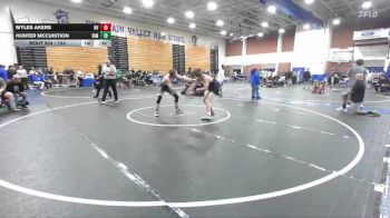 144 lbs Cons. Round 4 - Myles Akers, Northview vs Hunter McCuistion, Rim Of The World