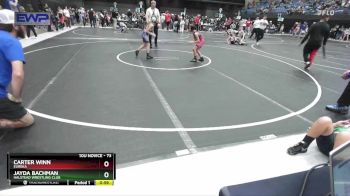 73 lbs Round 5 - Carter Winn, Eureka vs Jayda Bachman, Halstead Wrestling Club