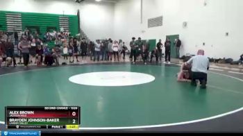 132 lbs Round 2 - Alex Brown, Jackson Hole vs Brayden Johnson-Baker, Lander Valley