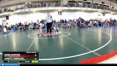 56 lbs Champ. Round 1 - Asher Crabtree, Delta Wrestling Club Inc. vs Garrett Vermillion, Cascade Youth League Wrestling