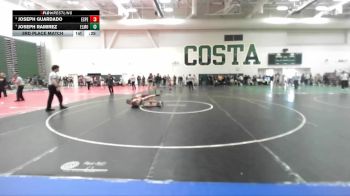 126 lbs 3rd Place Match - Joseph Guardado, Esperanza vs Joseph Ramirez, El Modena