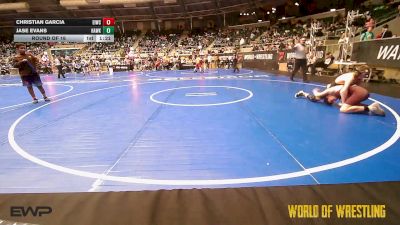 130 lbs Round Of 16 - Christian Garcia, Eufaula Ironheads Wrestling Club vs Jase Evans, Hawkeye Wrestling Academy