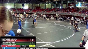 85 lbs Cons. Round 3 - Beckett Miller, Wayne Wrestling Club vs Zeek Buchan, Sherman Challengers