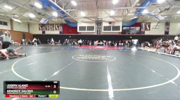 285 lbs Semifinal - Joseph Alaniz, Fresno City College vs Kendrick Salcido, Sacramento City College