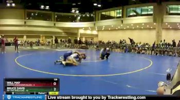 126 lbs Round 2 (10 Team) - Will May, Indiana Smackdown Black vs Bruce Davis, Rip Tide Wrestling