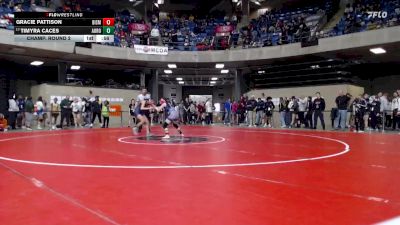 100 lbs Champ. Round 2 - Timyra Caces, Unattached vs Gracie Pattison, Bismarck (B.-Henning-Rossville-Alvin)