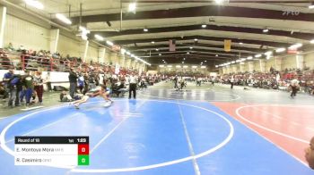 116 lbs Round Of 16 - Elijah Montoya Mora, NM Bad Boyz vs Rogelio Casimiro, Center Vikings