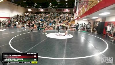 70 lbs Quarterfinal - Payton Peterson, Dubois Middle School vs Ashton Hermansen, Lincoln Middle School