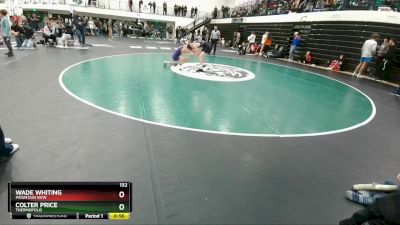 132 lbs Cons. Round 4 - Wade Whiting, Mountain View vs Colter Price, Thermopolis