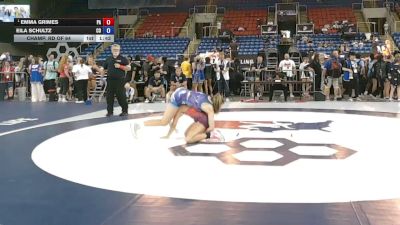 135 lbs Champ. Rd Of 64 - Emma Grimes, Pennsylvania vs Eila Schultz, Colorado