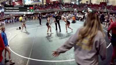 89 lbs Quarterfinal - Peyton Sargent, 308 Wrestling Academy vs Victoria Couch, Grand Island Legacy Girls Wrestling Club