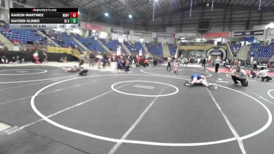 144 lbs Consi Of 8 #2 - Kaison Martinez, Moffat County vs Hayden Klimek, GI Grapplers