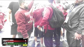 132 lbs Champ. Round 1 - Bennett Owen, Marina vs Jacob Hevener, Peninsula