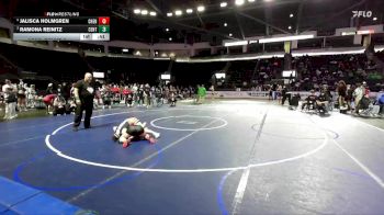 Girls 130 lbs Cons. Round 6 - Jalisca Holmgren, Cheney (Girls) vs Ramona Reinitz, Centralia (Girls)