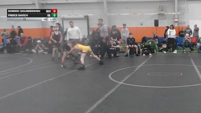 72 lbs Round 9 (10 Team) - Dominic Golembiewski, Neighborhood Wrestling vs Pierce Davich, Notre Dame Lions