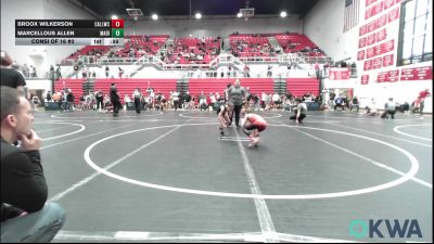 58 lbs Consi Of 16 #2 - Broox Wilkerson, Carl Albert vs Marcellous Allen, Madill Takedown