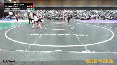 105 lbs Consi Of 16 #2 - Justin Gutierrez, Team Farmersville vs Teller Stevenson, Fergus Wrestling Club