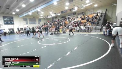 190 lbs Semifinal - Daniel Frailey, Trabuco Hills vs David Rapp Jr, Central East