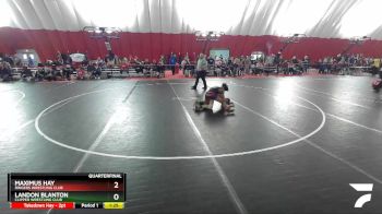 120 lbs Quarterfinal - Landon Blanton, Clipper Wrestling Club vs Maximus Hay, Ringers Wrestling Club
