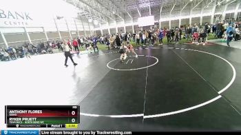 110 lbs Cons. Semi - Ryker Pruett, Team Bucs - North Bend WC vs Anthony Flores, Idaho